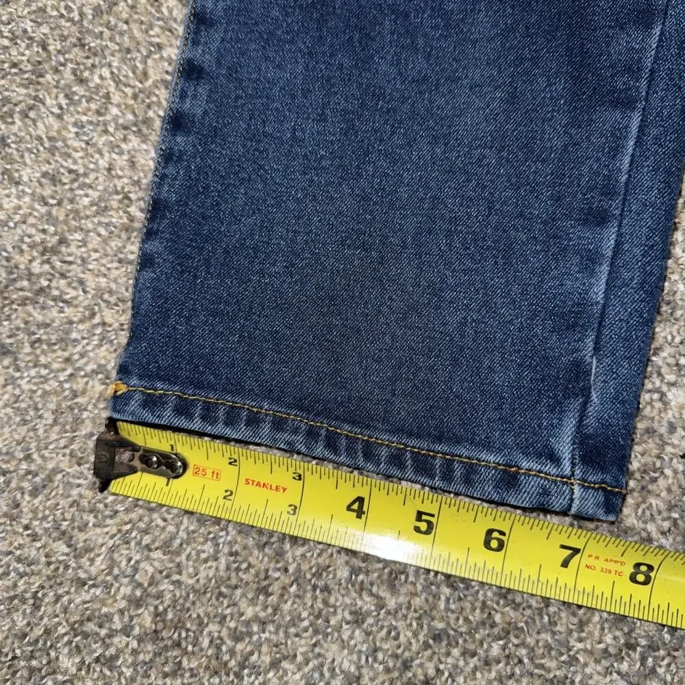 True Religion Men’s Size 36x31 Blue GENO Relaxed Slim Jeans Denim Classic Stitch